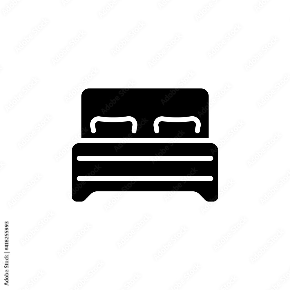 Bed Room icon in vector. Logotype