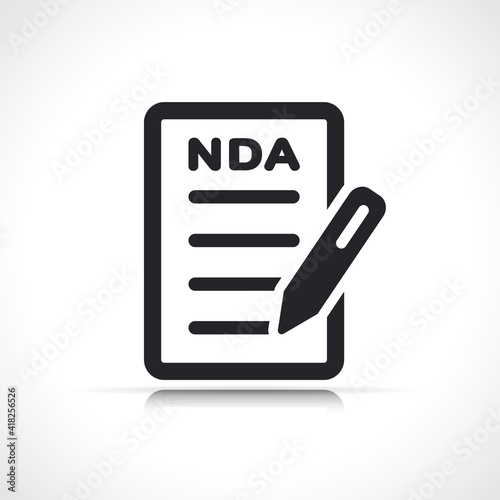 Vector nda document icon design photo