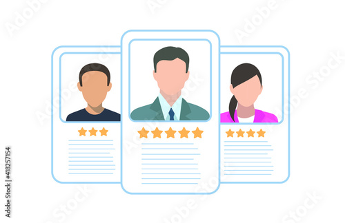 Personal info data cards. User or profile card details symbol, identity document with person photo and text. Driving license, id card vector