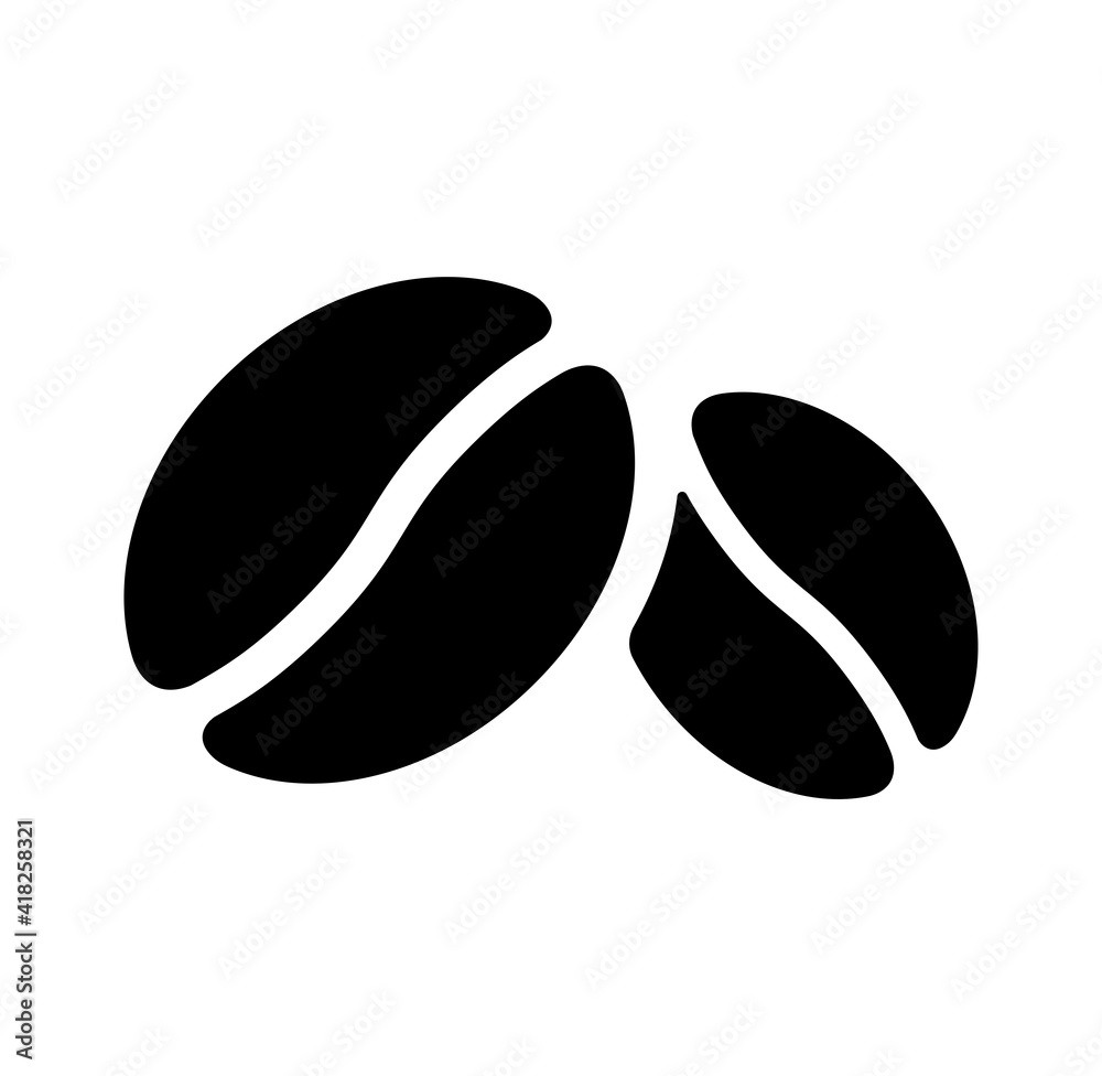 Coffee beans vector icon illustration Coffee beans vector icon illustration