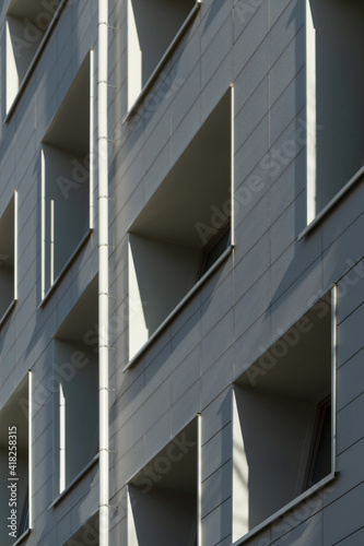 Abstract background architecture lines and modern architecture detail