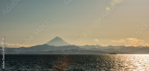 sunset over the sea