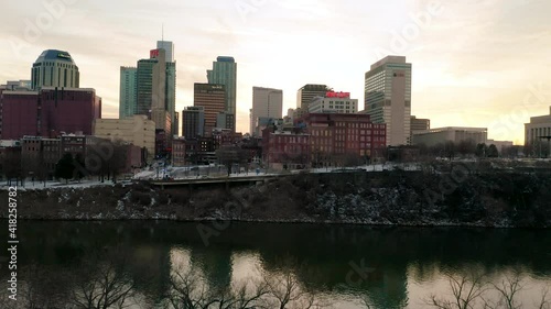 Cityscape at sunset