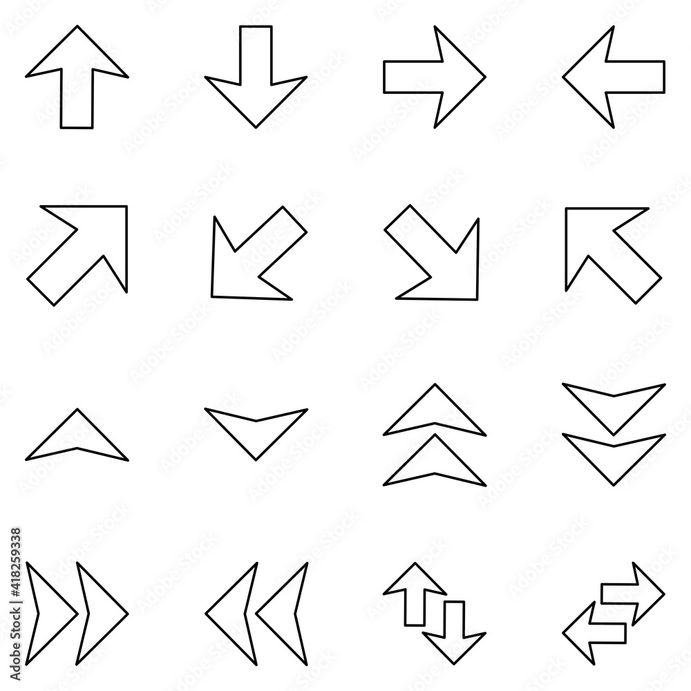 arrow icon line solid style vector arrow icon line solid style vector