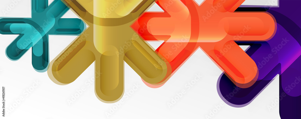 Abstract glossy crosses background for business or technology presentations, internet posters or web brochure covers Abstract glossy crosses background for business or technology presentations, internet posters or web brochure covers