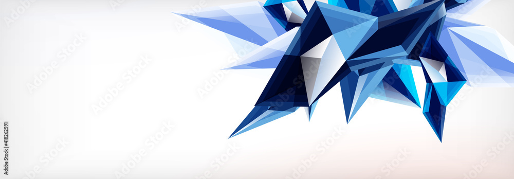Vector 3d triangles and pyramids abstract background for business or technology presentations, internet posters or web brochure covers Vector 3d triangles and pyramids abstract background for business or technology presentations, internet posters or web brochure covers