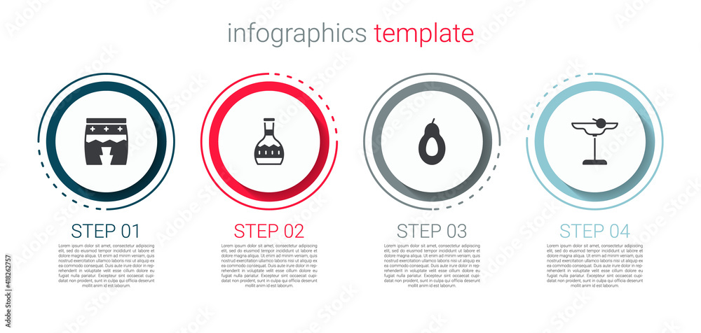 Set Huehuetl, Tequila bottle, Avocado and Margarita cocktail. Business infographic template. Vector. Set Huehuetl, Tequila bottle, Avocado and Margarita cocktail. Business infographic template. Vector.