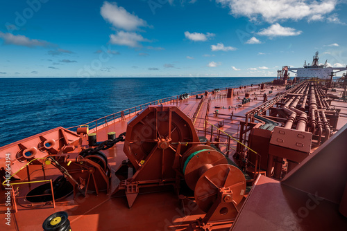 Anchor gear - windlass on large crude oil tanker