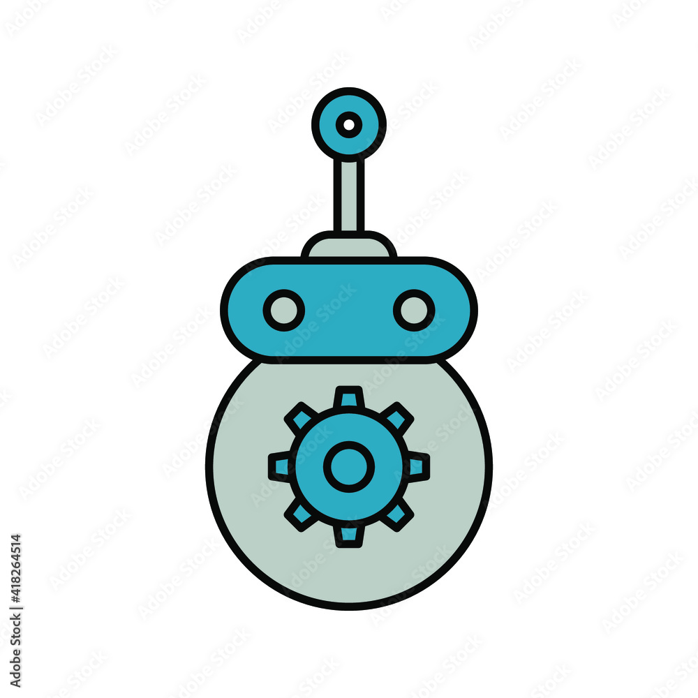 robot icon. bot sign. vector illustration robot icon. bot sign. vector illustration