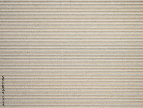 Brown paper craft texture background of fluted corrugated fiberboard sheet