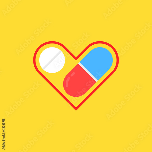 medicine for the heart linear logo