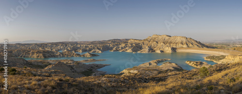 Views of Algeciras reservoir. It is located in the municipality of Alhama de Murcia, region of Murcia, Spain photo