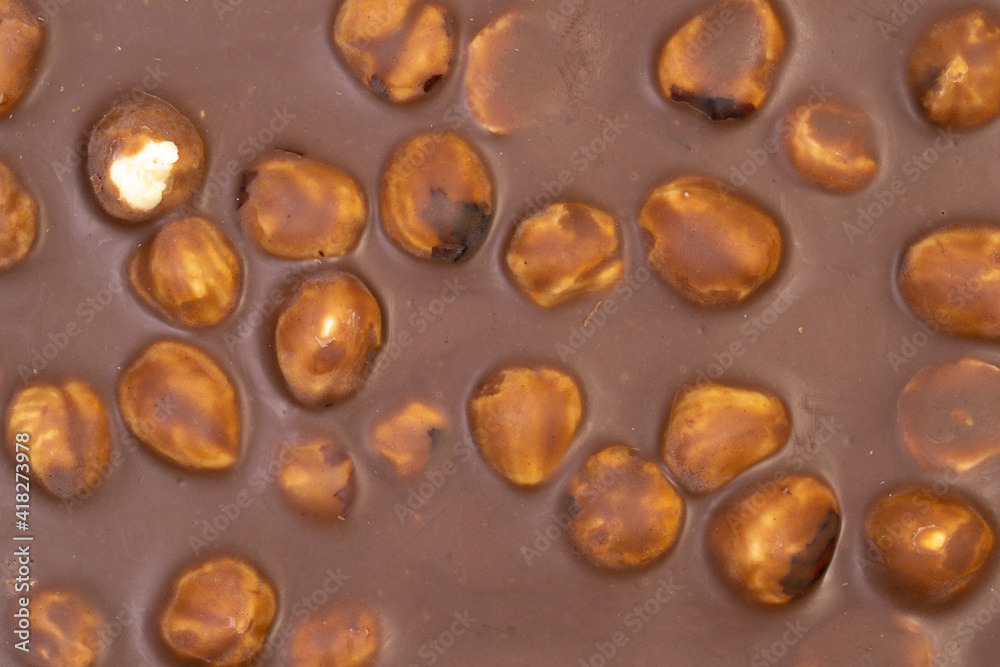 Macro photo of a sweet, delicious bar of chocolate photo taken from above Macro photo of a sweet, delicious bar of chocolate photo taken from above