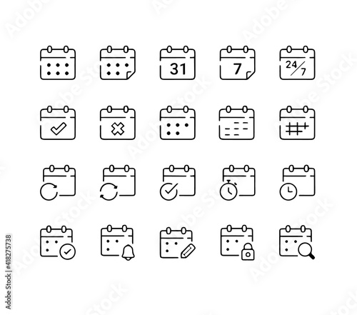 set of icons for web