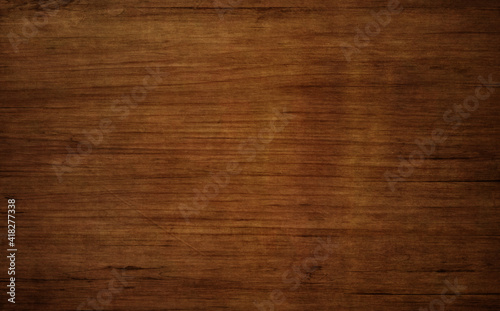 Old dark wooden background.The surface of brown wood texture