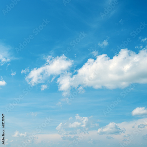 Wallpaper Mural Heavenly background - white clouds in bright blue sky. Torontodigital.ca