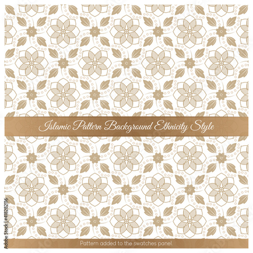 Islamic Pattern Background Ethnicity brown Style