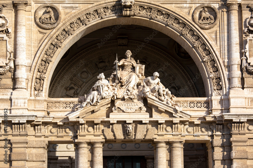 Palace of Justice seat of Supreme Court of Cassation (Corte di Cassazione), Rome, Italy