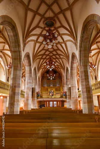 Innenansicht der Stadtkirche  Balingen 
