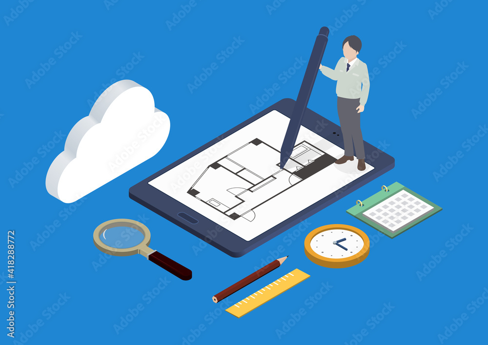 施工管理アプリのイラスト素材 Stock Vector Adobe Stock 施工管理アプリのイラスト素材 Stock Vector Adobe Stock