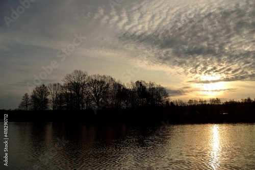 Fototapeta Naklejka Na Ścianę i Meble -  Summer fishing on the Desna river