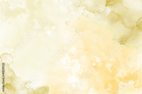 LIQUID WATERCOLOR TETXURE WITH GOLD FOIL. MARBLE EFFECT MODERN BACKGROUND © designagy
