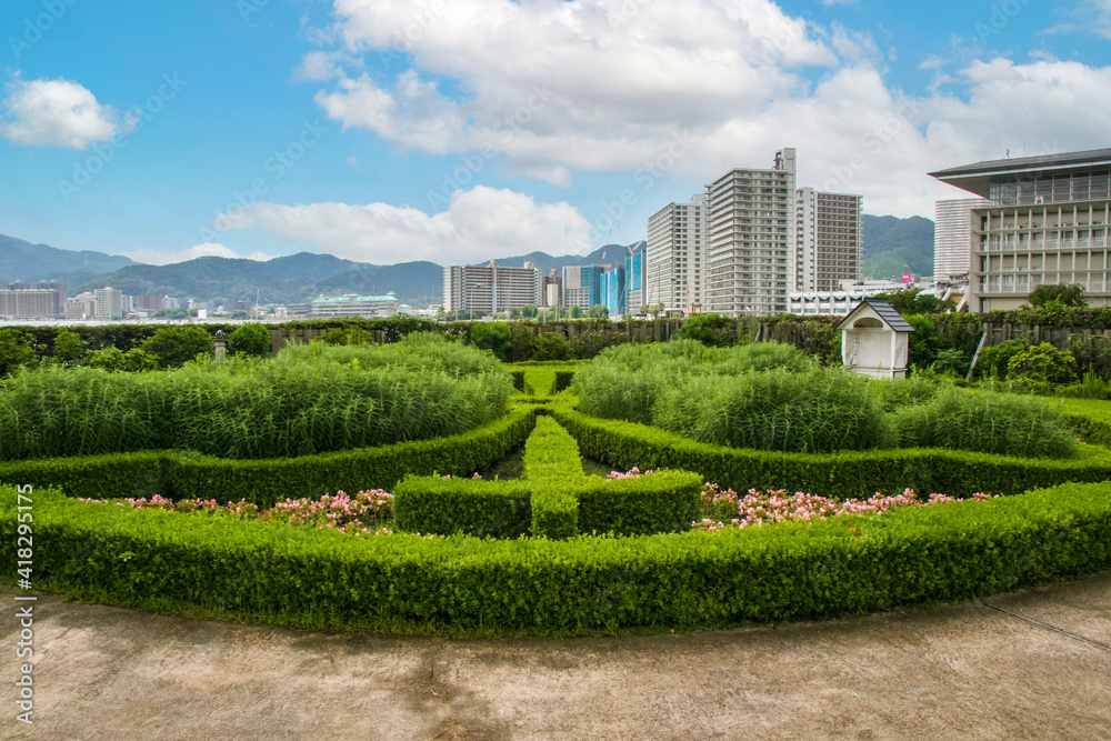 滋賀 琵琶湖畔の洋風庭園 Stock Photo Adobe Stock