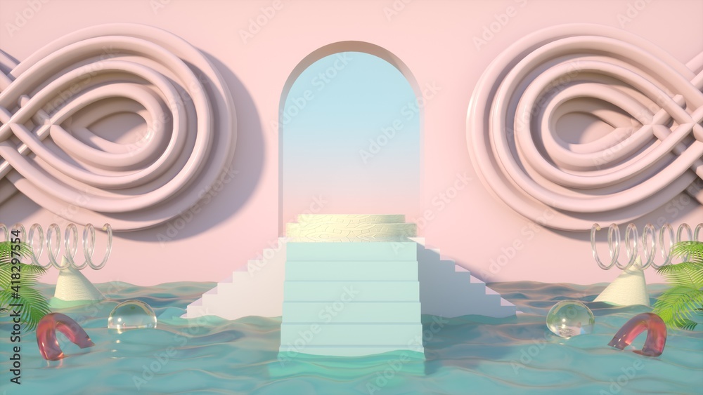 Obraz premium Abstract Surrealism Gate 3