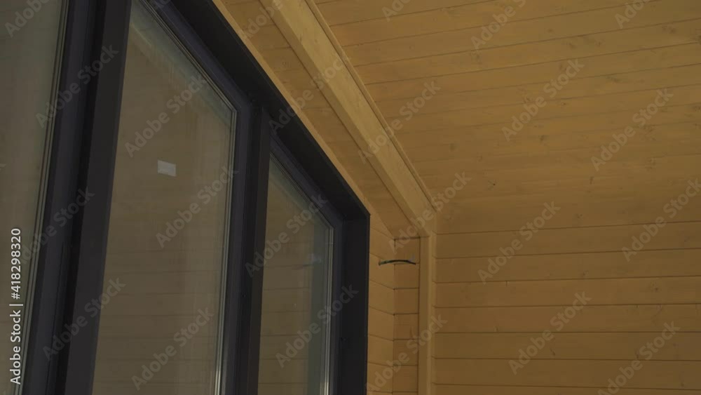 exterior of a frame house under construction. exterior of a frame house under construction.