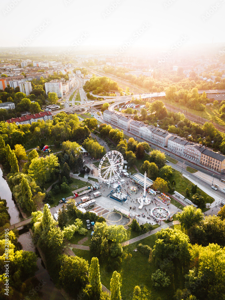 Sosnowiec Wawel Park Rozrywki z powietrza - Panorama