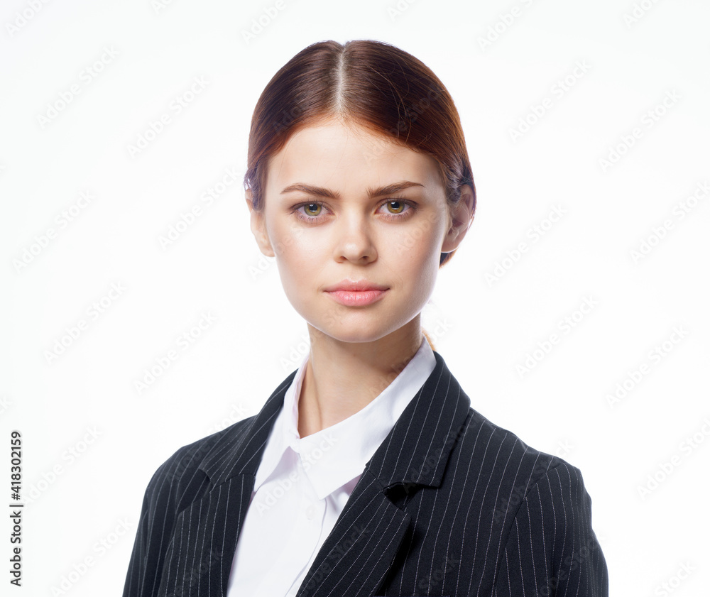 woman in suit official cropped view office light background woman in suit official cropped view office light background