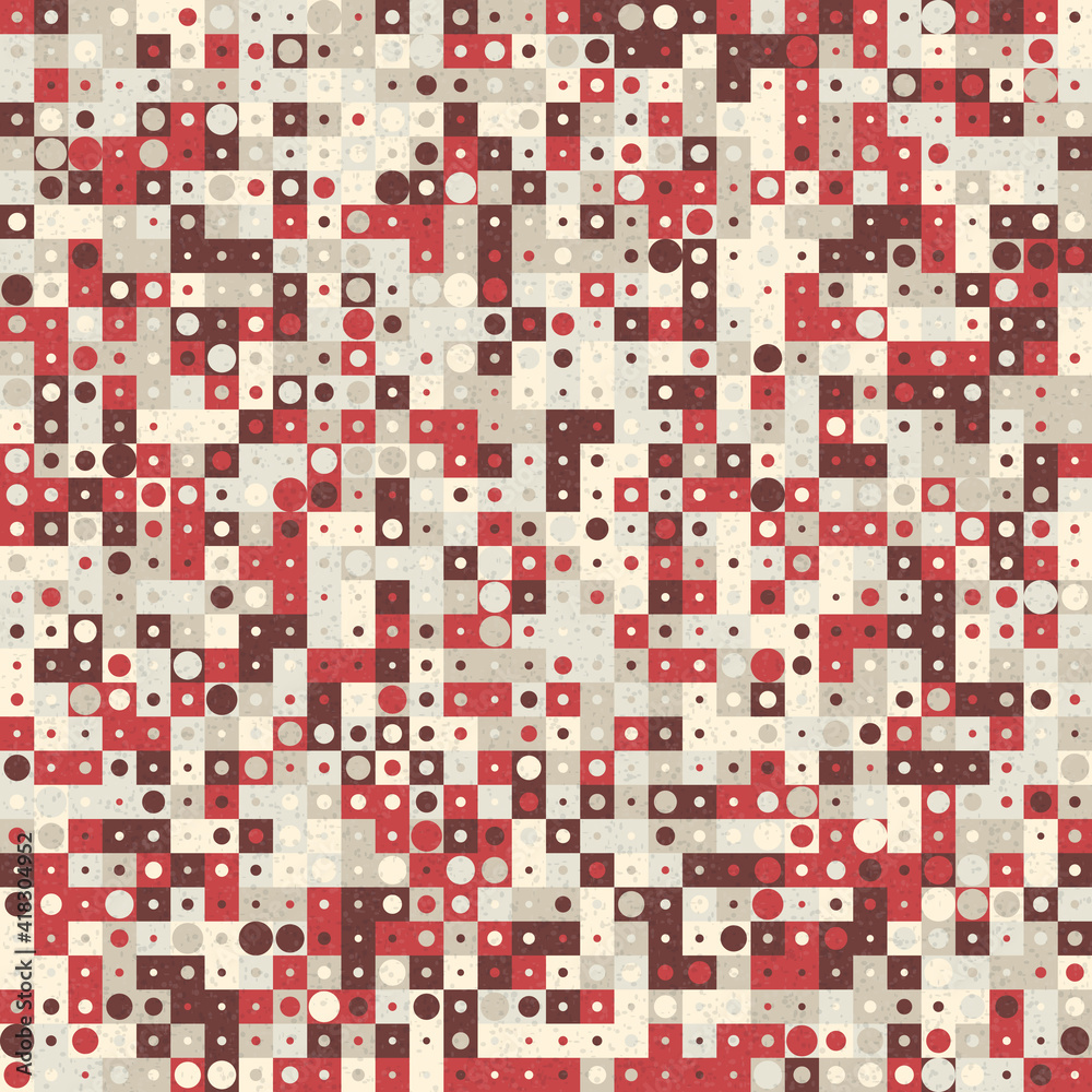 Fototapeta premium Abstract Geometric Pattern generative computational art illustration