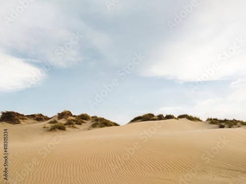 Desert dune with white sand