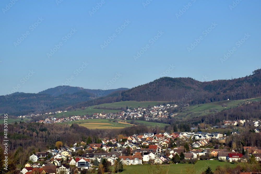 custom made wallpaper toronto digitalBlick auf Bollschweil im Schwarzwald