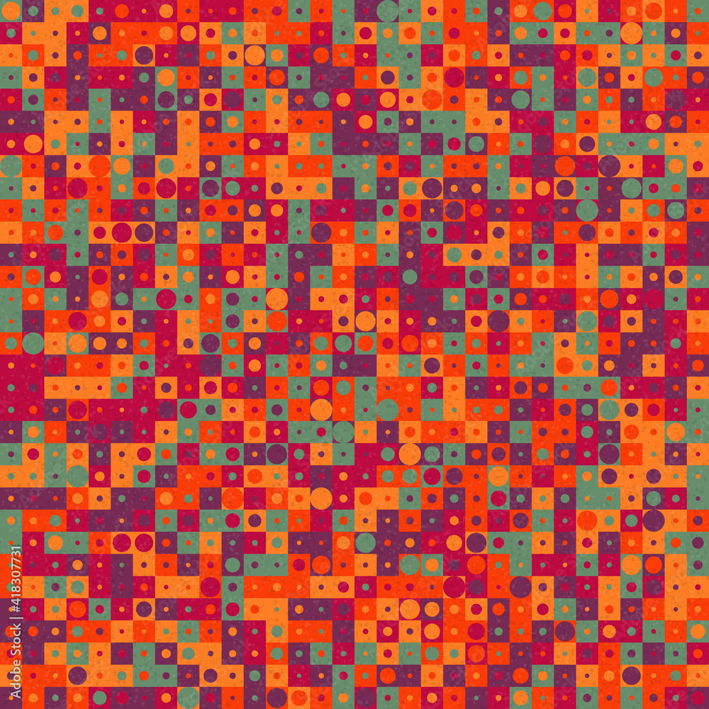 Abstract Geometric Pattern generative computational art illustration