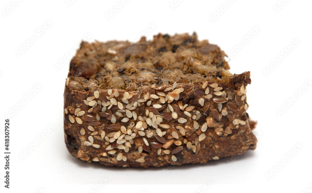 cereal bread on white background cereal bread on white background