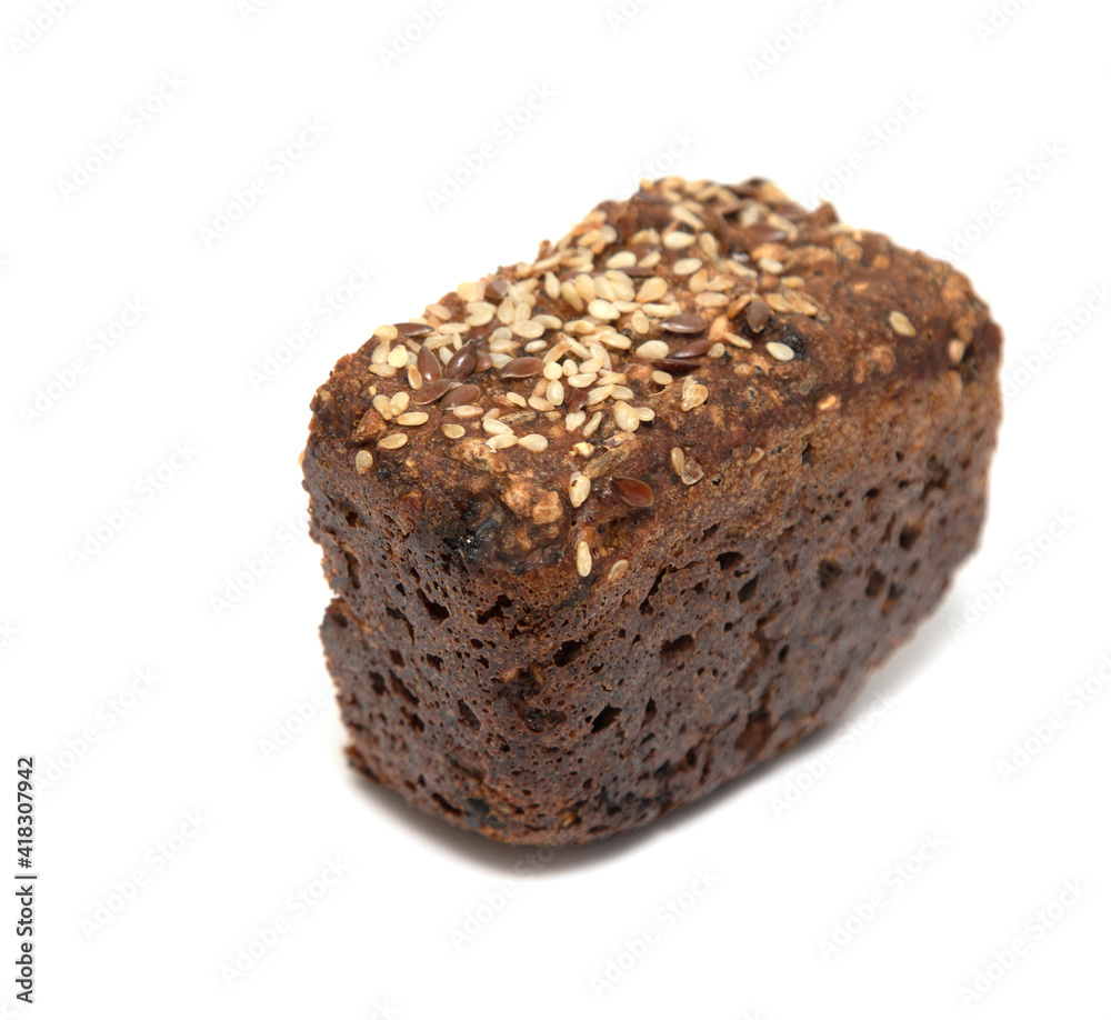 cereal bread on white background cereal bread on white background