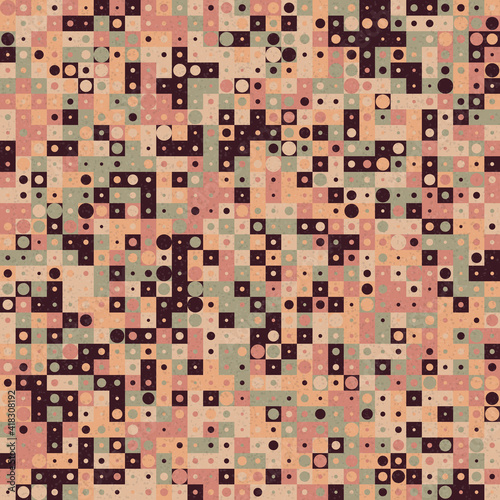 Abstract Geometric Pattern generative computational art illustration