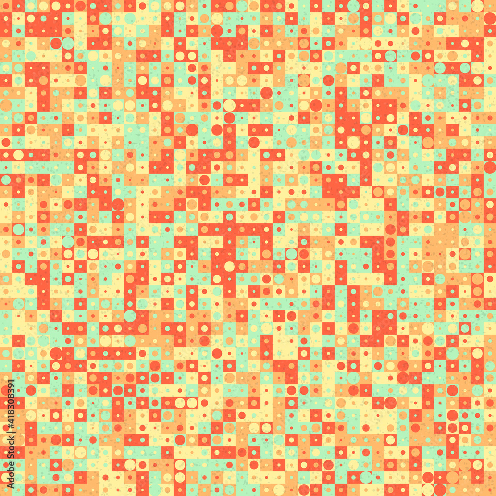 Fototapeta premium Abstract Geometric Pattern generative computational art illustration