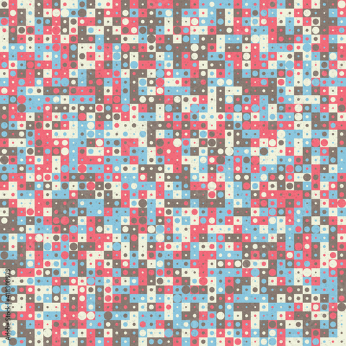 Abstract Geometric Pattern generative computational art illustration