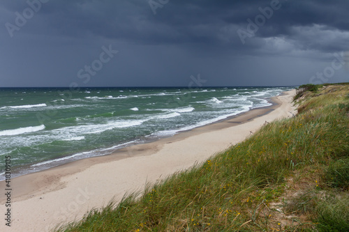 Sea before the storm on the Curonian Spit