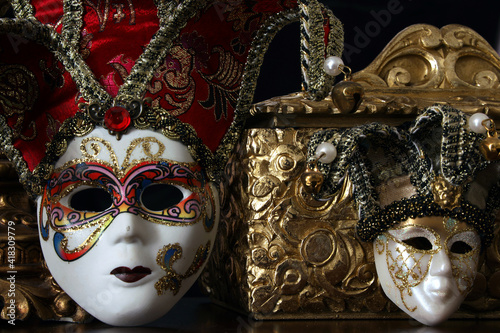 Traditional venice carnival mask from Italy
