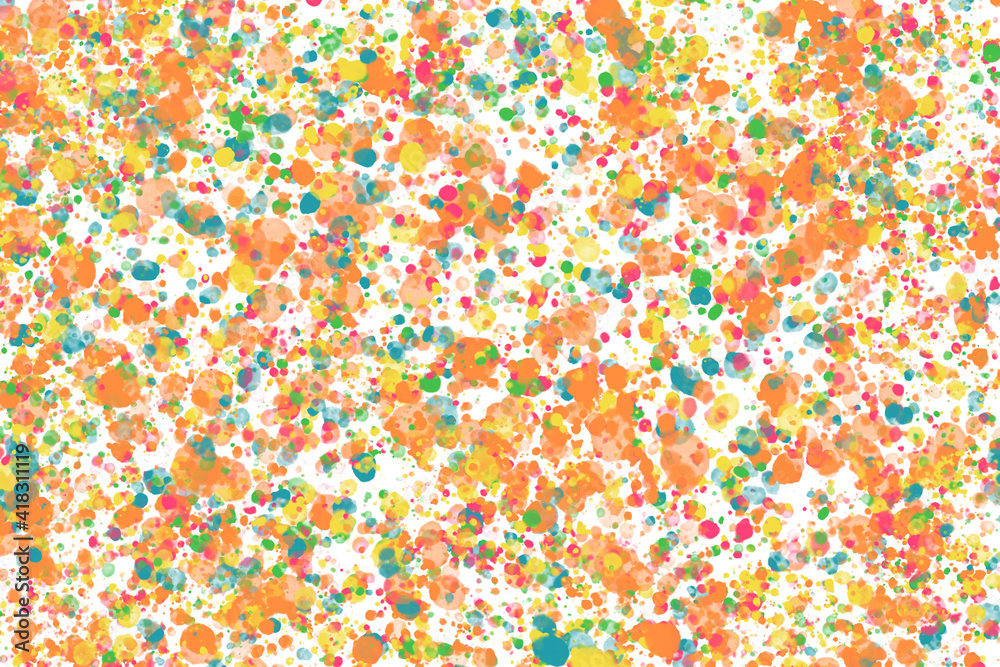 Mit bunten Farbspritzern gemalter Hintergrund Mit bunten Farbspritzern gemalter Hintergrund