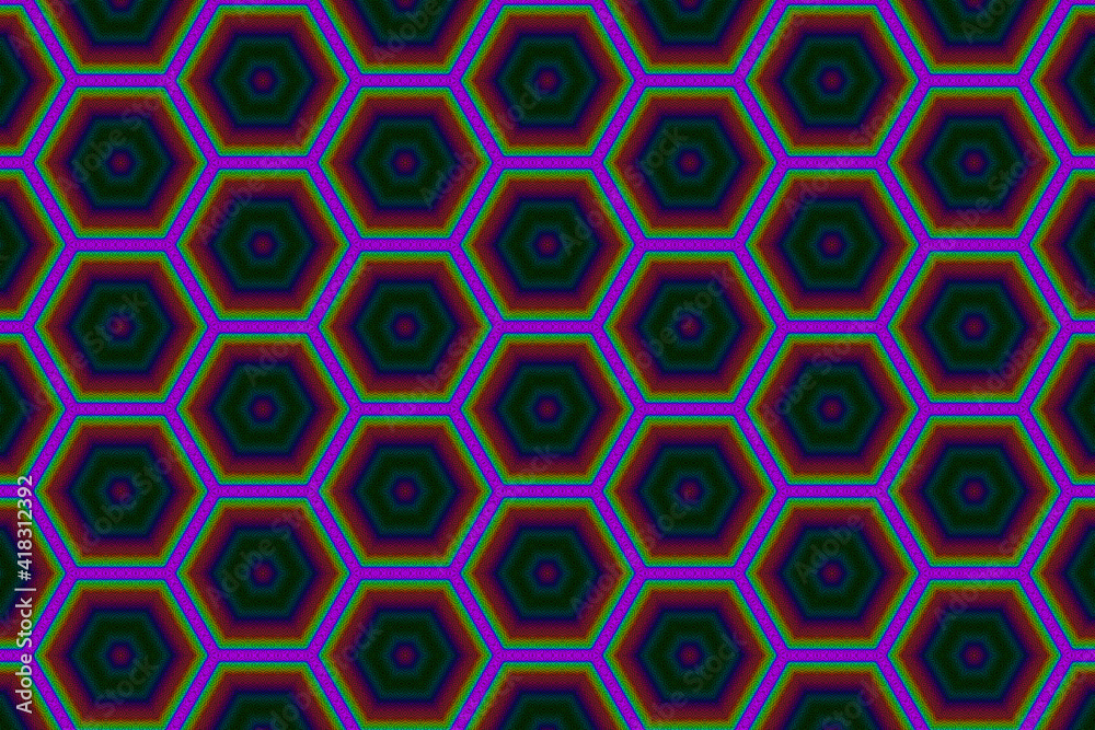 Abstract background with colorful hexagonal patterns Abstract background with colorful hexagonal patterns
