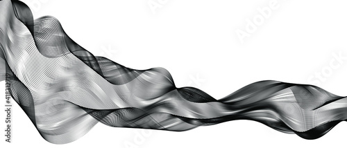 abstract wavy lines modern vector background