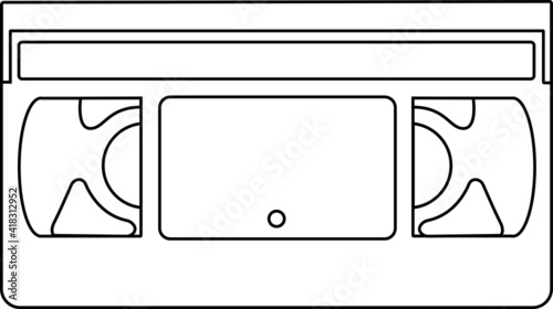 vhs cassette illustration blank