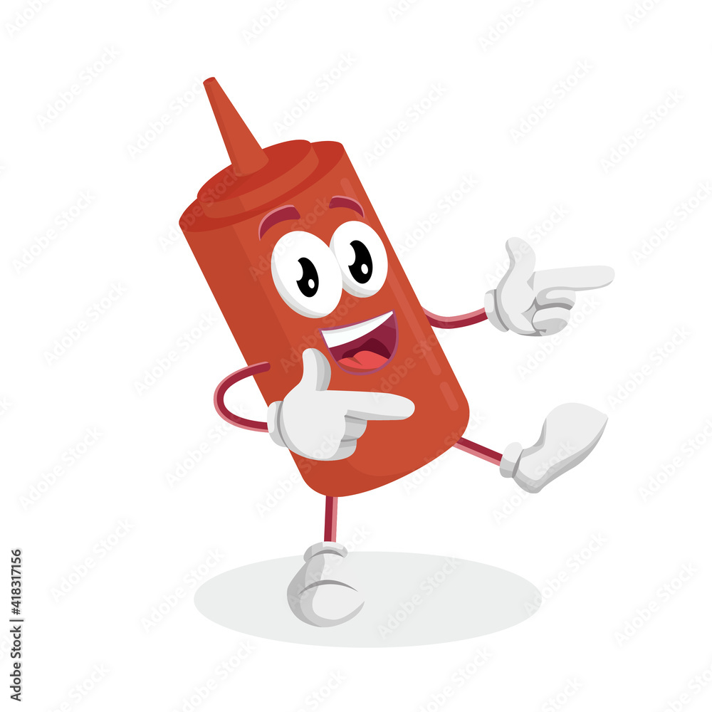 Soft drink Logo Mascot Hi pose Soft drink Logo Mascot Hi pose