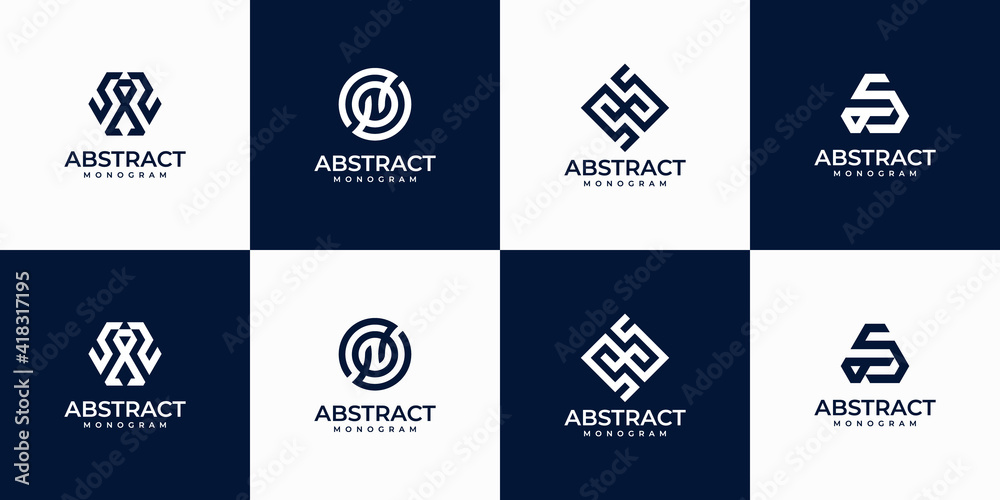 abstract symbol monogram logo for your business abstract symbol monogram logo for your business