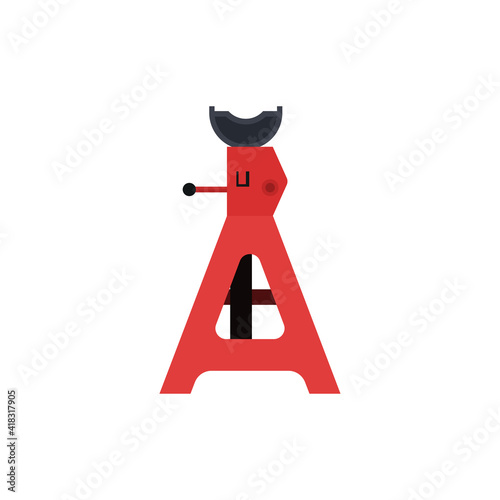 Flat design jack stand vector graphics