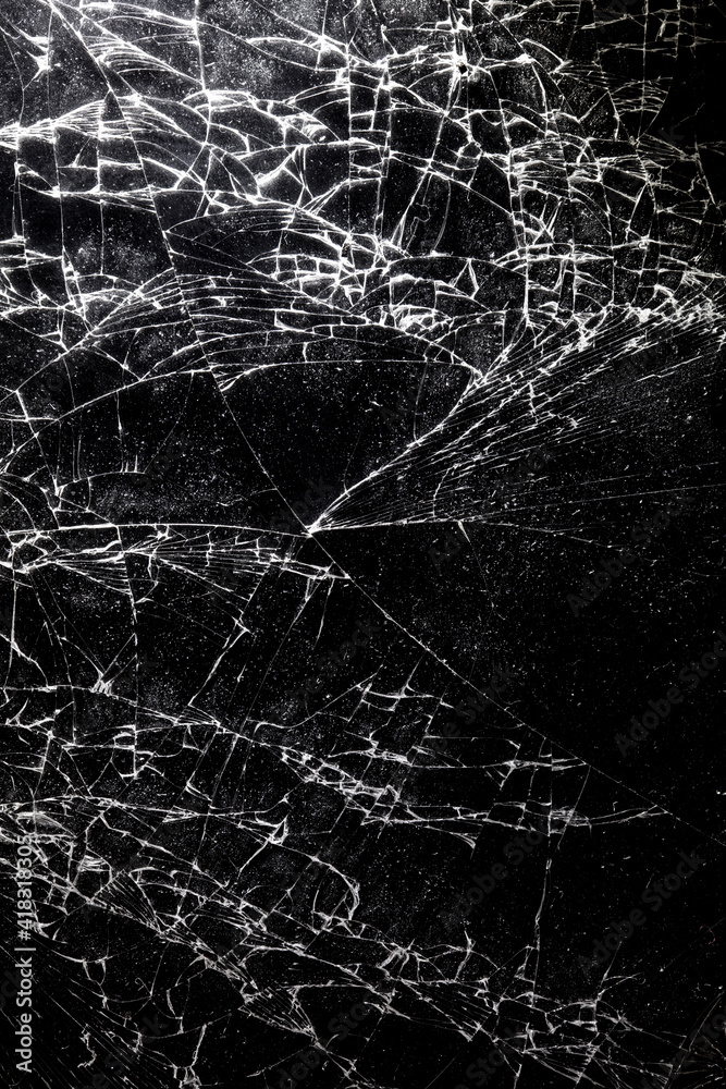 Broken black glass as background. Broken black glass as background.